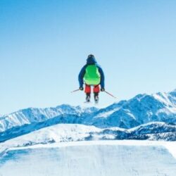 person using skiblades